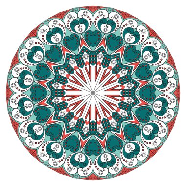 etnik desen yuvarlak