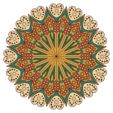 etnik desen yuvarlak