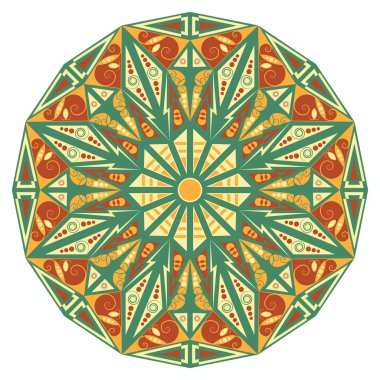 etnik desen yuvarlak