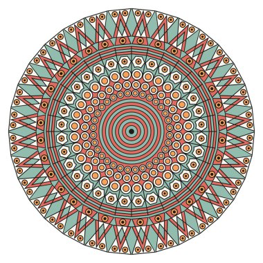 etnik desen yuvarlak