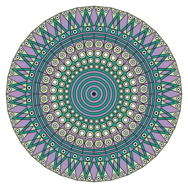 etnik desen yuvarlak