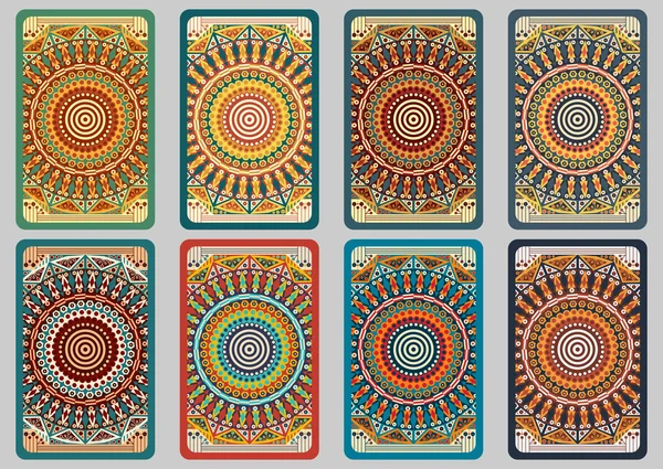 Set cartes rétro — Image vectorielle