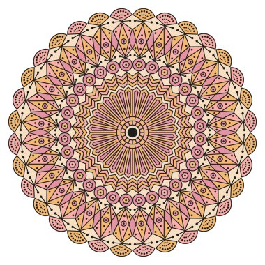 etnik desen yuvarlak