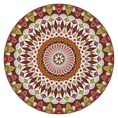 etnik desen yuvarlak