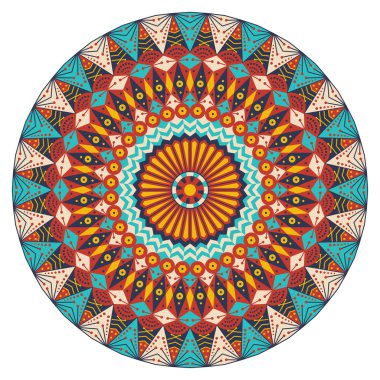 etnik desen yuvarlak