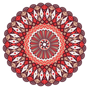 etnik desen yuvarlak