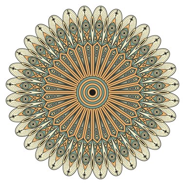 etnik desen yuvarlak