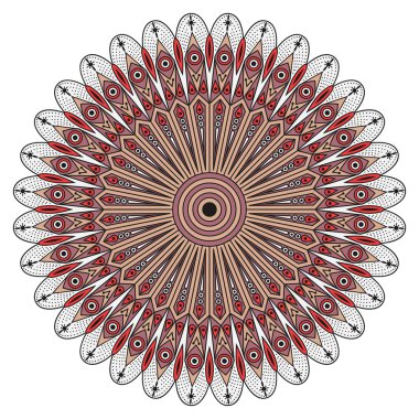 etnik desen yuvarlak