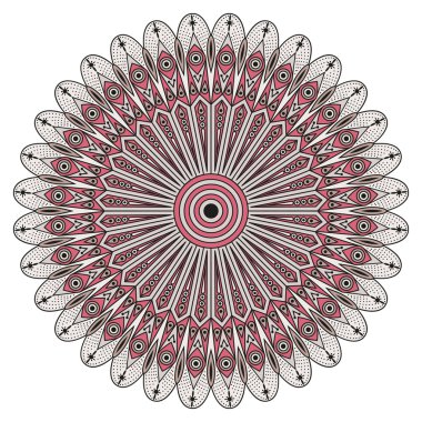 etnik desen yuvarlak