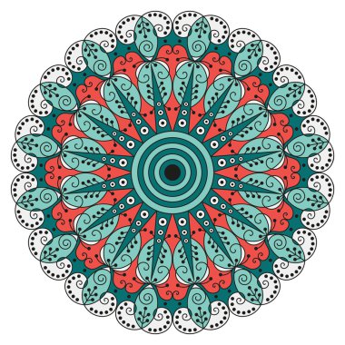 etnik desen yuvarlak