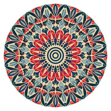 etnik desen yuvarlak
