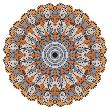 etnik desen yuvarlak