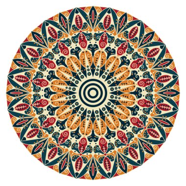 etnik desen yuvarlak
