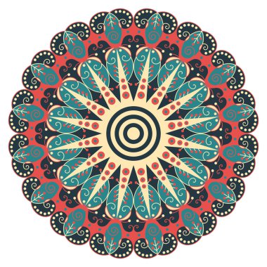 etnik desen yuvarlak