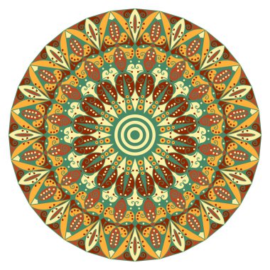 etnik desen yuvarlak
