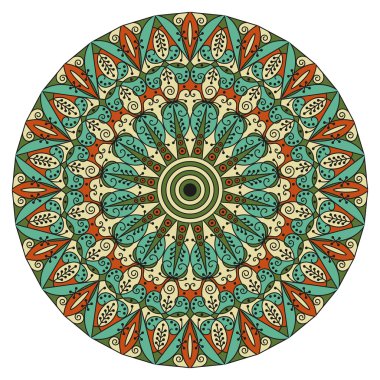 etnik desen yuvarlak