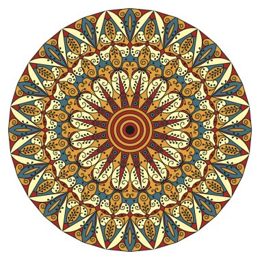 etnik desen yuvarlak