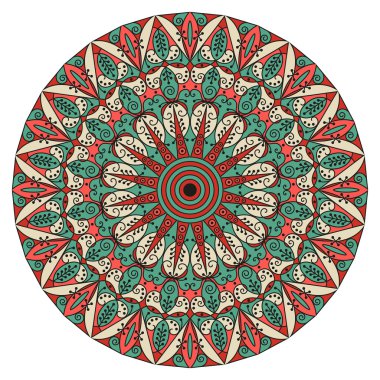 etnik desen yuvarlak