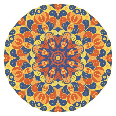 etnik desen yuvarlak