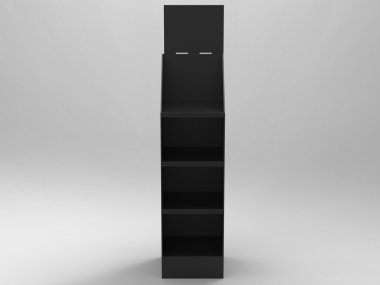 Promosyon mağaza raf standı 3d Render