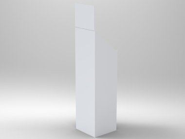 Promosyon mağaza raf standı 3d Render