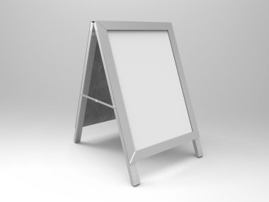 Poster standı 3d Render görüntülemek