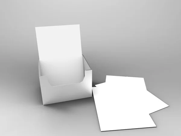 Szórólap Holder 3D render — Stock Fotó