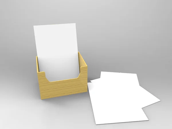 Szórólap Holder 3D render — Stock Fotó