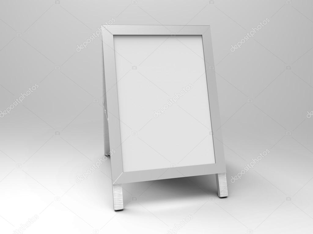 Poster Stand Display 3D Render