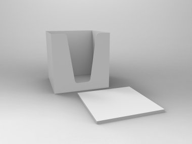 Not Defteri Tutucu & Notlar 3d Render