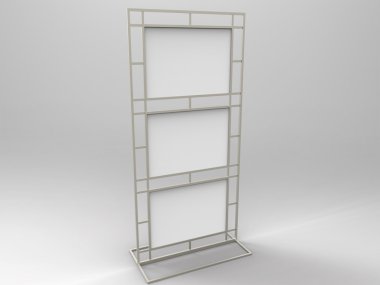 Poster standı 3d Render görüntülemek