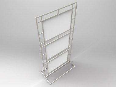 Poster standı 3d Render görüntülemek