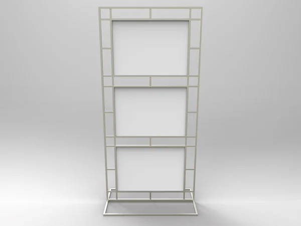 Poster Stand Display 3D Render — Stock Photo, Image