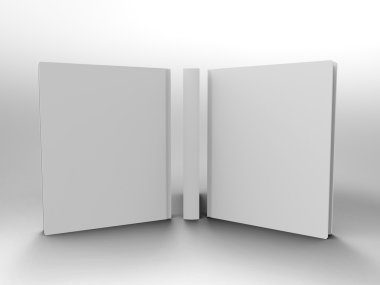 3D ayarla kitap Render