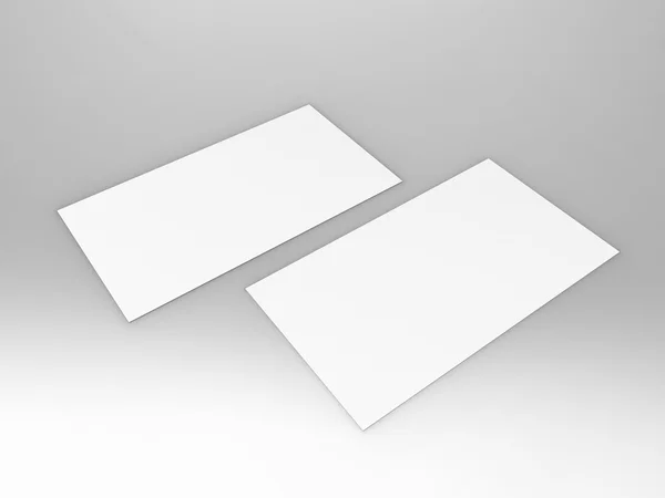 Business Card 3d Render — Stockfoto