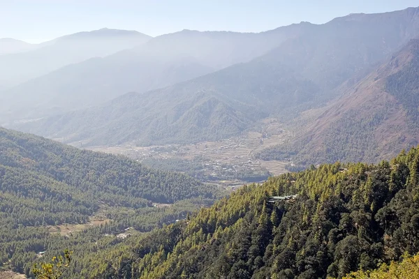 Paro Valley, Paro, Bbhutta — Stock fotografie