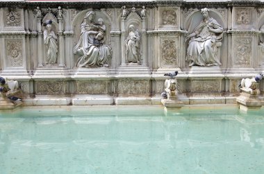 Fonte Gaia, Siena, Toskana, İtalya