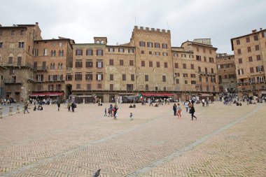 Piazza del Campo, Siena, Toskana, İtalya