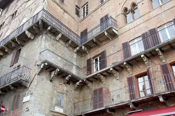 Piazza del Campo, Siena, Toskana, İtalya