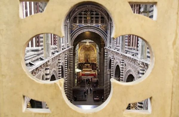 Sienas katedral, Siena, Toscana, Italien — Stockfoto