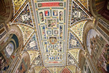 Piccolomini Kütüphane, Siena, Toskana, İtalya
