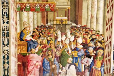 Piccolomini Kütüphane, Siena, Toskana, İtalya