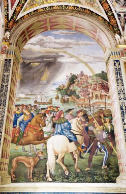 Piccolomini Kütüphane, Siena, Toskana, İtalya