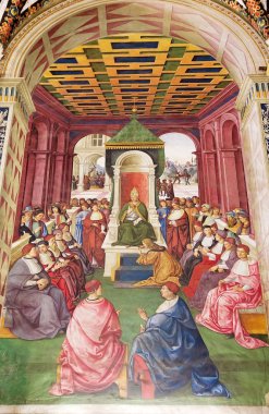 Piccolomini Kütüphane, Siena, Toskana, İtalya