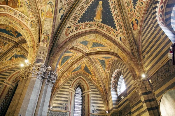 Baptysterium San Giovanni, Siena, Toskania, Włochy — Zdjęcie stockowe