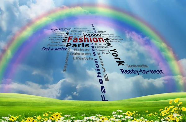 Fashion and rainbow — Stock Photo, Image