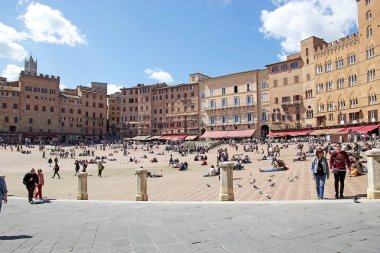 Piazza del Campo, Siena, Toskana, İtalya