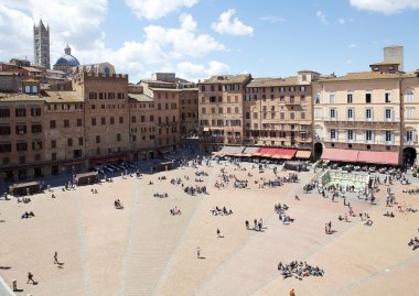 Piazza del Campo, Siena, Toskana, İtalya