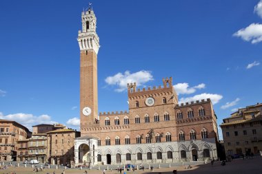 Palazzo Pubblico ve Torre del Mangia, Siena, İtalya