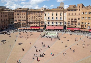 Piazza del Campo, Siena, Toskana, İtalya
